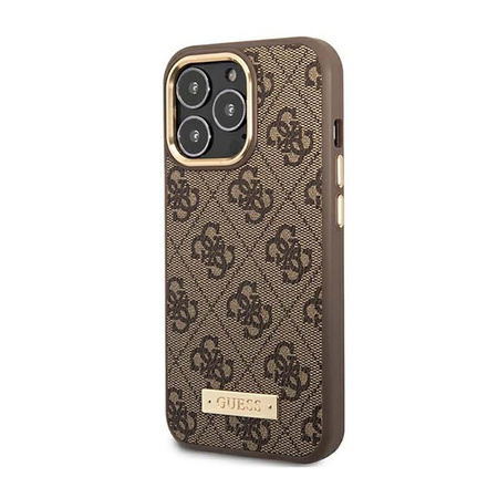 Guess 4G logólemez MagSafe - iPhone 14 Pro Max tok (barna)