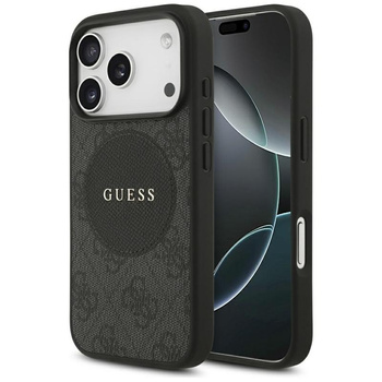 Guess 4G Circle Classic Logo MagSafe – Hülle iPhone 17 Pro (Schwarz)