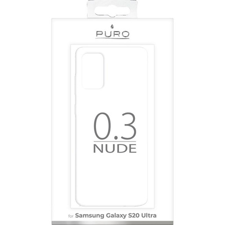 PURO 0.3 Nude – pouzdro pro Samsung Galaxy S20 Ultra (čiré)