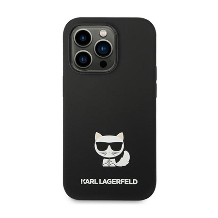Karl Lagerfeld Choupette Body - Hülle für iPhone 14 Pro Max (Schwarz)