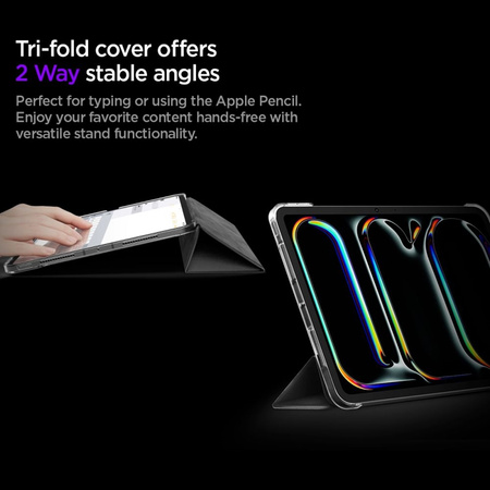 Etui do iPad Pro 11 M4 2024, M5 2025 Spigen Liquid Air Oryginalny Czarny
