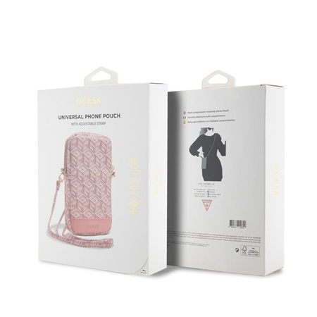 Guess Zip GCube Bottom Stripe - Phone Bag (pink)