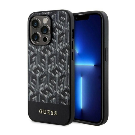Guess GCube Stripes MagSafe - iPhone 14 Pro tok (fekete)