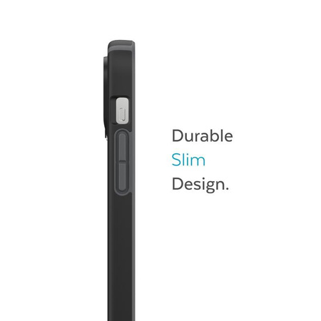 Speck CandyShell Pro - Coque pour iPhone 14 Pro Max avec revêtement MICROBAN (Noir / Gris ardoise)