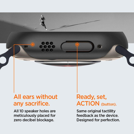 Spigen Thin Fit - Gehäuse für Apple Watch Ultra 49 mm (schwarz)