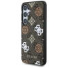 Guess 4G Imprimé motif pivoine coloré MagSafe - étui pour Samsung Galaxy S25 (marron)