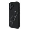 Karl Lagerfeld 3D Rubber Bicolor Signature - Case for iPhone 16 (black)