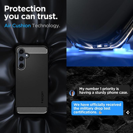 Spigen Rugged Armor - pouzdro pro Samsung Galaxy A55 5G (matně černé)