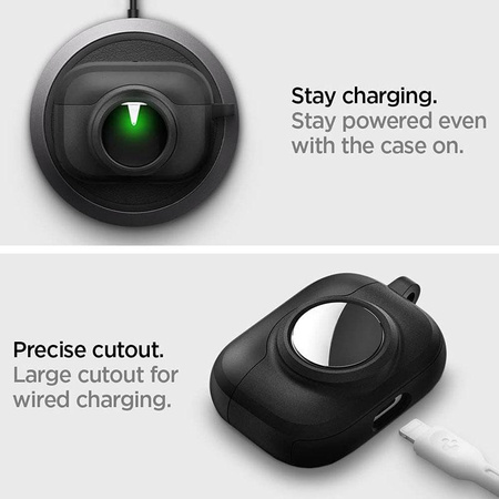Spigen Tag Armor Duo - Etui do Apple Airpods Pro 1 / 2 / AirTag (Czarny)
