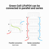 Green Cell - Batterie LiFePO4 12V 12.8V 12Ah pour systèmes photovoltaïques, camping-cars et bateaux