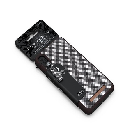 Nordic Elements Saeson Idun - Coque en matériau pour iPhone Xs Max (marron foncé)