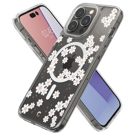 Spigen Cyrill Cecile MagSafe - pouzdro pro iPhone 14 Pro (White Daisy)