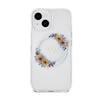 Guess IML Flowers Wreath MagSafe - iPhone 15 Hülle (Transparent)