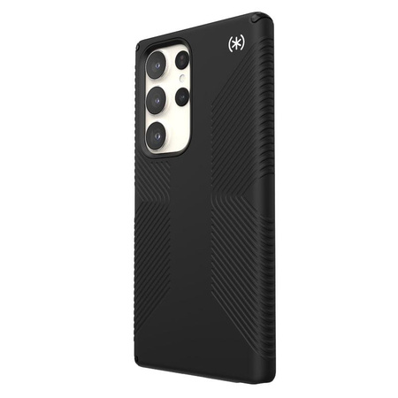 Speck Presidio2 Grip - protiskluzové pouzdro pro Samsung Galaxy S23 Ultra (černá/černá/bílá)
