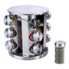 Alpina - Rotating spice rack organizer for 12 jars