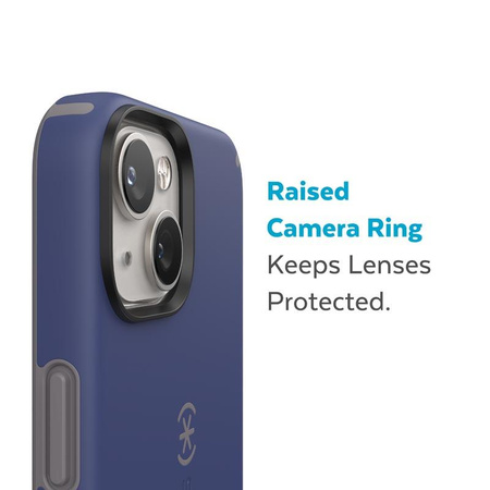 Speck CandyShell Pro - iPhone 14 Plus tok MICROBAN bevonattal (poroszkék / felhős szürke)