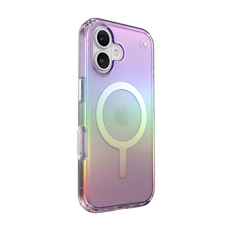 Speck Presidio2 Lux MagSafe - pouzdro pro iPhone 16 (úžasně fialové / čiré)