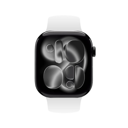 Řemínek Crong Liquid - Apple Watch 44/45/46/49 mm (bílý)