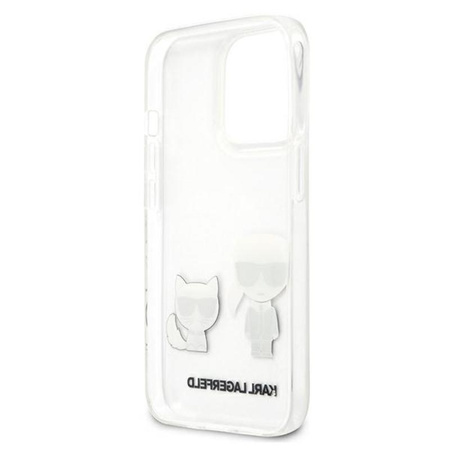 Karl Lagerfeld Ikonik & Choupette - Coque iPhone 13 Pro (Transparente)