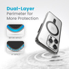 Speck Presidio Perfect-Clear ClickLock & Magsafe - pouzdro pro iPhone 15 Pro (Clear / Frosted Black / Slate Grey)