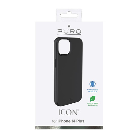 PURO ICON Cover - tok iPhone 14 Plus (fekete)