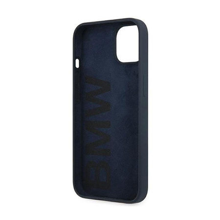 BMW Silicone Signature Llogo - pouzdro pro iPhone 13 mini (Navy Blue)