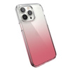 Speck Clear Presidio Perfect-Clear + Ombre - Case for iPhone 14 Pro Max with MICROBAN (Clear / Vintage Rose Fade)