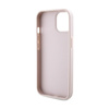 Guess Crossbody 4G Metall-Logo - iPhone 15 Tasche (rosa)