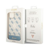 	Guess 4G Stripe Script Logo Electroplated Pattern – Etui iPhone 14 Plus (niebieski)
