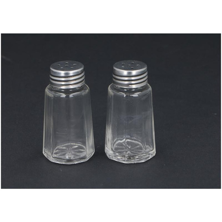 Alpina - Salière et poivrière en verre 2 pcs.