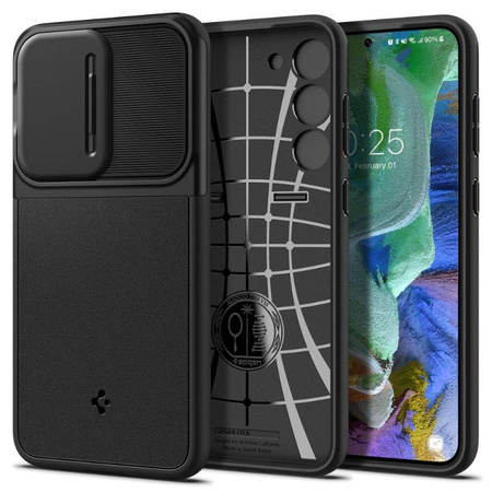 Spigen Optik Armor - Etui pour Samsung Galaxy S23+ (Noir)