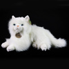 Rappa - Plush realistic mascot Persian cat white lying 30 cm Eco-Friendly