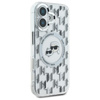 Karl Lagerfeld IML Monogram Karl & Choupette Head MagSafe - Pouzdro pro iPhone 16 (průhledné)