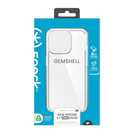 Speck Gemshell - iPhone 15 Pro Hülle (Transparent)