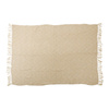 Arti Casa - Herringbone Cotton Blanket 130x170 cm (Beige / White)