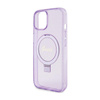 Guess Ring Stand Script Glitter MagSafe - iPhone 15 Plus Tasche (Violett)