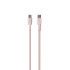 PURO ICON Soft Cable - Kabel USB-C do USB-C 1.5 m (Dusty Pink)