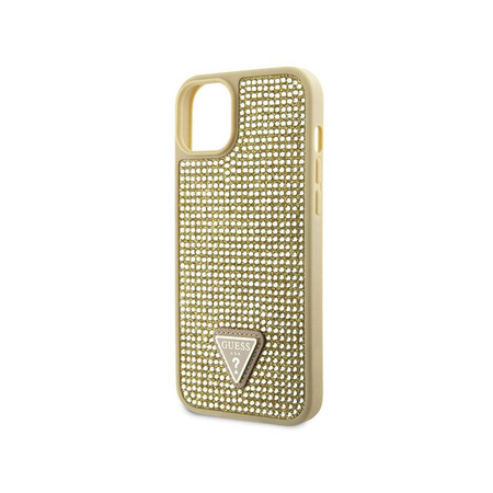 Guess Strass-Dreieck - iPhone 14 Hülle (Gold)