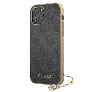 Guess 4G Charms Collection - iPhone 12 / iPhone 12 Pro Case (grey)