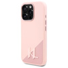 Karl Lagerfeld Silicone Shadow Metal Initial MagSafe - Case for iPhone 16 Pro (pink)