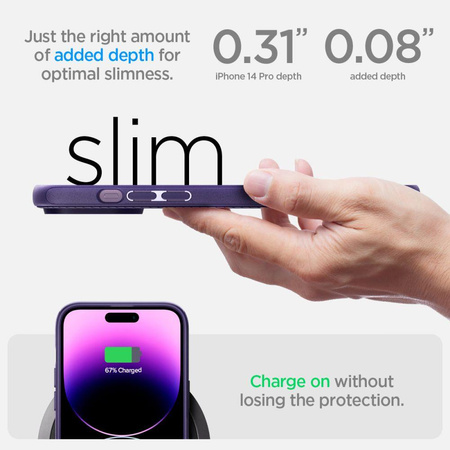 Spigen Mag Armor - Case for iPhone 14 Pro (purple)