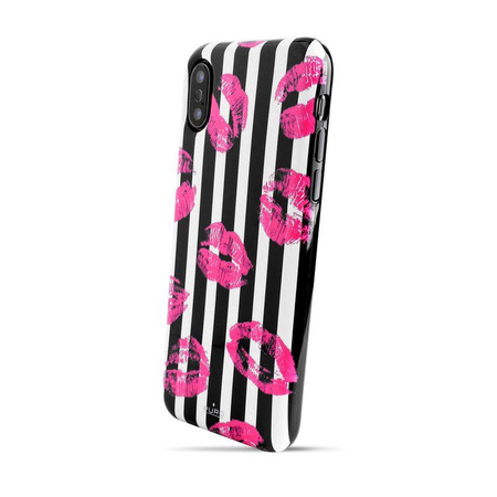 Coque PURO Glam Miami Stripes - iPhone Xs / X Case (Kiss)