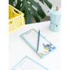 Disney Stitch - Magnetischer Notizblock / Kühlschrank-Einkaufsliste + Bleistift aus der Tropical Kollektion (10 x 21 cm)