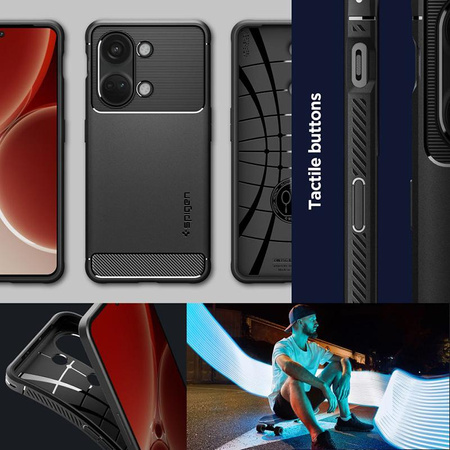 Spigen Rugged Armor - Gehäuse für OnePlus Nord 3 5G (Mattschwarz)