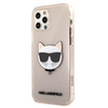 Karl Lagerfeld Choupette Head Glitter - pouzdro pro iPhone 12 Pro Max (zlaté)