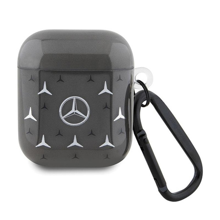 Mercedes Grand motif étoilé - Étui AirPods 1/2 gen (noir)