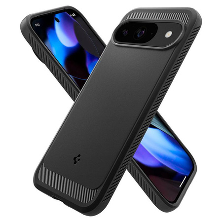 Spigen Rugged Armor - Gehäuse für Google Pixel 9 / 9 Pro (Schwarz matt)