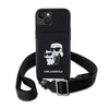 Karl Lagerfeld Crosssbody NFT Saffiano Karl & Choupette - iPhone 14 Plus Tasche (Schwarz)