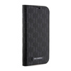 Karl Lagerfeld Booktype Saffiano Monogram - Coque pour iPhone 14 Pro (Noir)