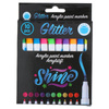 Craft - Set von Acrylmarkern / Stiften, 10 Stück. (Glitzern)